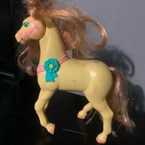 Fisher Price Loving Family 8" Horse Pony Neigh Sound Prize Ribbon Head Moves
